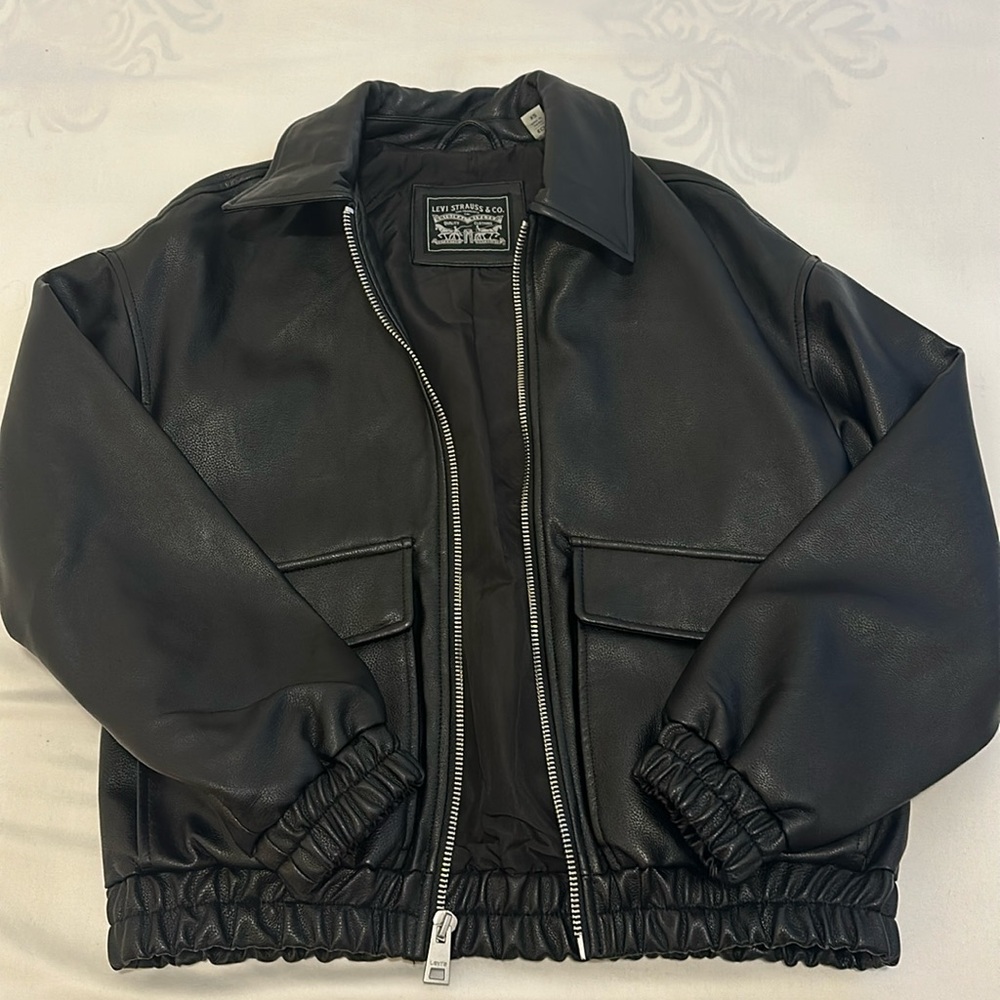 Levi's Black faux Leather Jacket